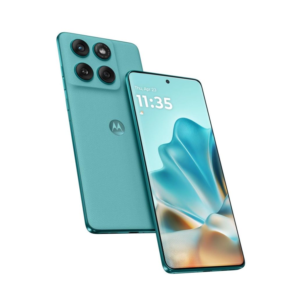 Motorola Edge 60 Fusion 5G Smartphone with 6.67" 120Hz pOLED Display, 50MP OIS Camera, Android 14, Dimensity 7030 Processor, 68W Fast Charging (Pantone Amazonite, 8GB + 256GB Storage)